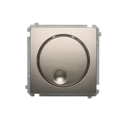 Ściemniacz naciskowo-obrotowy (moduł) 20-500 W, 230V, satyna metalik