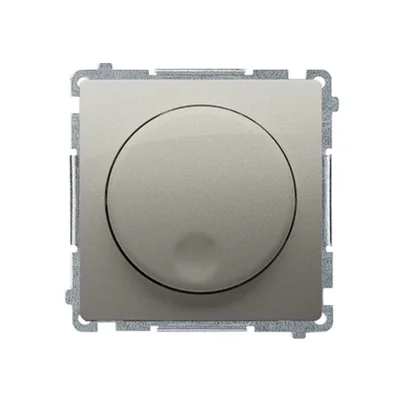 Ściemniacz naciskowo-obrotowy (moduł) 20-500 W, 230V, satyna metalik