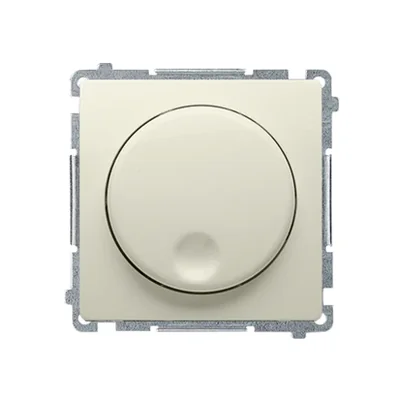 Ściemniacz naciskowo-obrotowy (moduł) 20-500W 230V beż