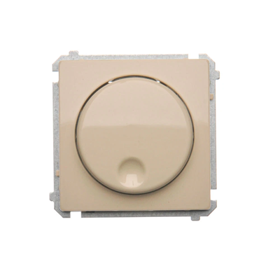 Ściemniacz naciskowo-obrotowy (moduł) 20-500W 230V beż