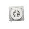 Ściemniacz naciskowo-obrotowy (moduł) 20-500W 230V biały