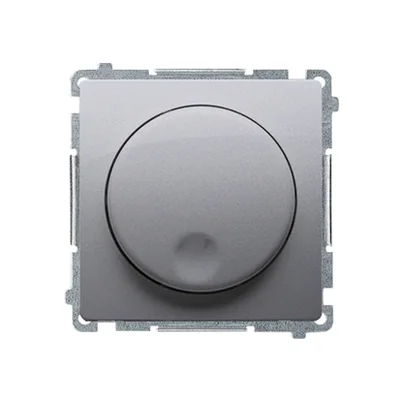 Ściemniacz naciskowo-obrotowy (moduł) 20-500W 230V inox (metalik)