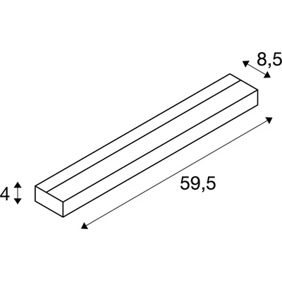 SEDO 14 lampa ścienna kwadratowa aluminium G5 14W