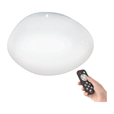 SILERAS-A Lampa sufitowa 60 cm gwiazdki biała