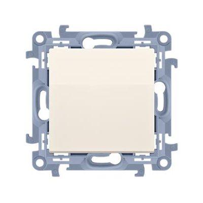 SIMON 10 Przycisk bez piktogramu (moduł) 10AX 230V kremowy