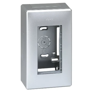 SIMON 500 Obudowa natynkowa 1-modułowa 2xK45 kompletna aluminium
