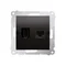 SIMON 54 Gniazdo HDMI + RJ45 kategoria 6 (moduł) antracyt