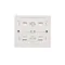 SIMON 54 Gniazdo poczwórne natynkowe z uziemienem schuko z przesłonami wersja skandynawska 16A 230V zaciski śrubowe białe
