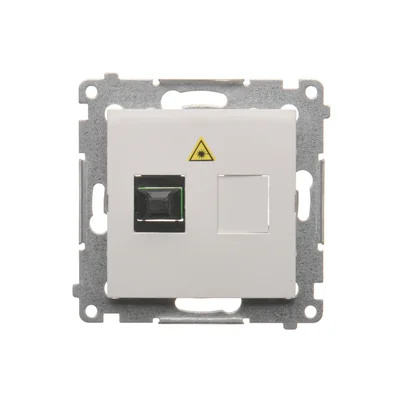 SIMON 54 Gniazdo światłowodowe / optyczne pojedyncze SC/APC biały