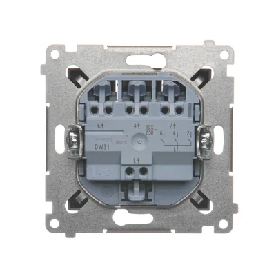 SIMON 54 Łącznik potrójny (moduł) 10AX 230V brąz mat