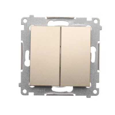 SIMON 54 Łącznik świecznikowy do wersji IP44 (moduł) 10AX 250V szybkozłącza złoty mat metalizowany