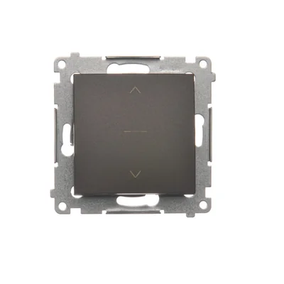 SIMON 54 Łącznik żaluzjowy trójpozycyjny 1-0-2 (moduł) brąz mat