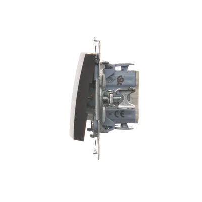 SIMON 54 Łącznik żaluzjowy trójpozycyjny 1-0-2 (moduł) brąz mat