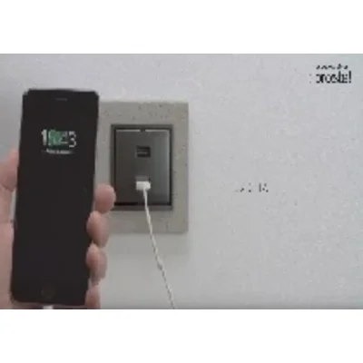 SIMON 54 Ładowarka 2xUSB (moduł) 2,1A 5V DC 230V złoty mat