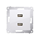 SIMON 54 Ładowarka USB podwójna biała
