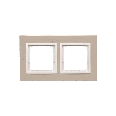 SIMON 54 NATURE Ramka 2-krotna betonowa Al betone