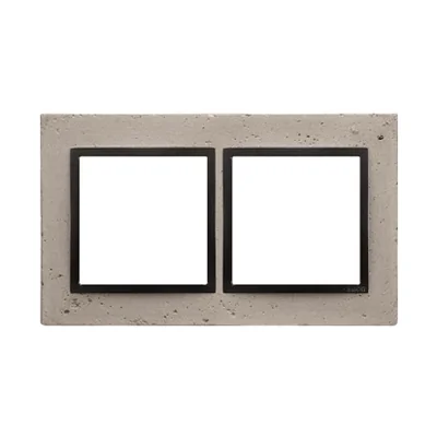 SIMON 54 NATURE Ramka 2-krotna betonowa Funda mente