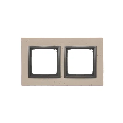 SIMON 54 NATURE Ramka 2-krotna betonowa Funda mente