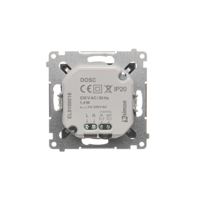 SIMON 54 Opraw a oświetleniowa LED z czujnikiem 230V AC 1,4W 5900K antracyt,