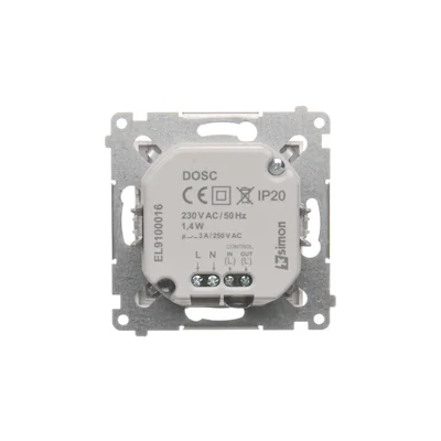 SIMON 54 Opraw a oświetleniowa LED z czujnikiem 230V AC 1,4W 5900K biały