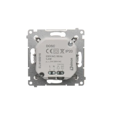 SIMON 54 Opraw a oświetleniowa LED z czujnikiem 230V AC 1,4W 5900K brąz mat