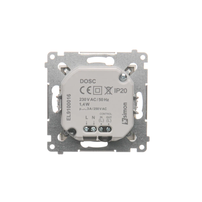 SIMON 54 Opraw a oświetleniowa LED z czujnikiem 230V AC 1,4W 5900K złoty mat