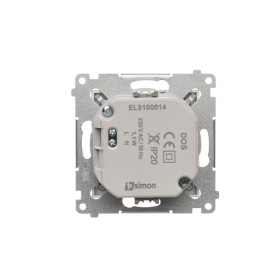 SIMON 54 Oprawa oświetleniowa LED 230V AV 1,1W 5900K srebrny mat