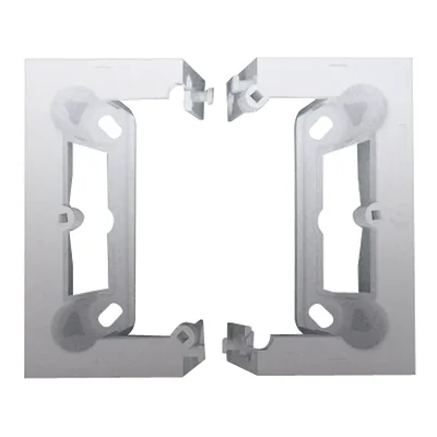 SIMON 54 PREMIUM Puszka natynkowa głęboka pojedyncza składana metalizowana srebrny mat