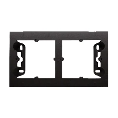 SIMON 54 PREMIUM Puszka natynkowa płytka 2-krotna metalizowana antracyt