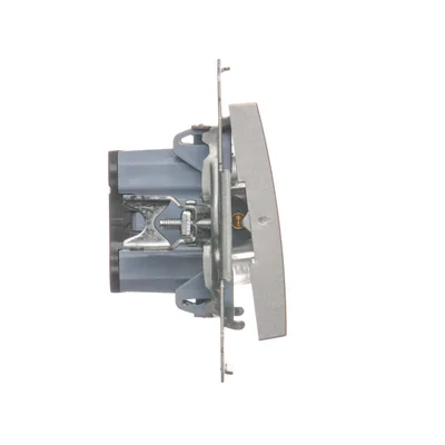 SIMON 54 Przycisk „światło” z podświetleniem LED (moduł) 16AX 230V srebrny mat