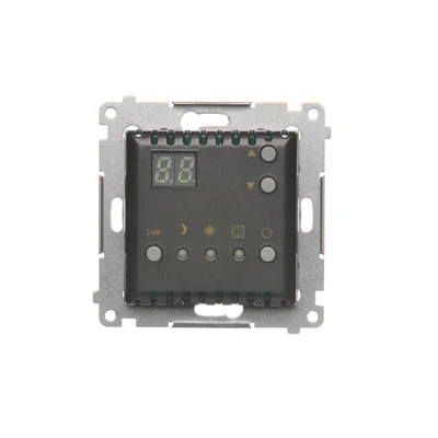 SIMON 54 Regulator temperatury z wyświetlaczem wewnętrzny czujnik temperatury (moduł) 16A 230V antracyt
