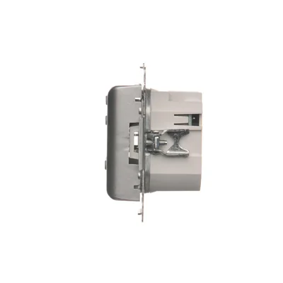 SIMON 54 Regulator temperatury z wyświetlaczem wewnętrzny czujnik temperatury (moduł) 16A 230V srebrny mat