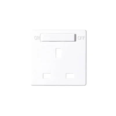 SIMON 82 DETAIL Pokrywa do gniazda standard brytyjski z wyłącznikiem biała