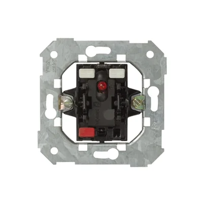 SIMON 82 DETAIL Przycisk zwierny z podświetleniem - kolor czerwony (mechanizm) 24V