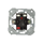 SIMON 82 DETAIL Przycisk zwierny z podświetleniem - kolor czerwony (mechanizm) 24V