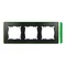 SIMON 82 DETAIL SELECT-fluorescent Ramka 3-krotna grafit z podstawą jasno zieloną