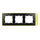 SIMON 82 DETAIL SELECT-fluorescent Ramka 3-krotna grafit z podstawą żółtą