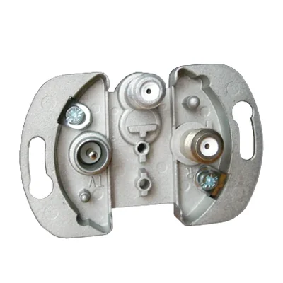 SIMON 82 Gniazdo antenowe SAT-SAT-RTV satelitarne podwójne tłumienie 1dB