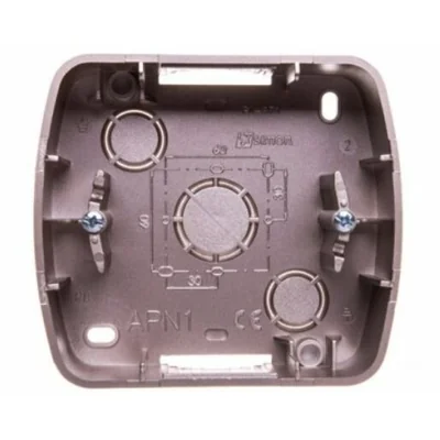 SIMON AKORD Puszka pojedyncza natynkowa 1-krotna metalizowana satynowa