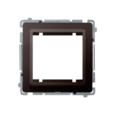 SIMON BASIC Adapter (przejściówka) na osprzęt standardu 45×45mm montaż na łapki i wkręty czekoladowy