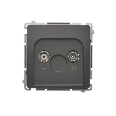 SIMON BASIC Gniazdo antenowe R-TV końcowe separowane (moduł) grafit mat