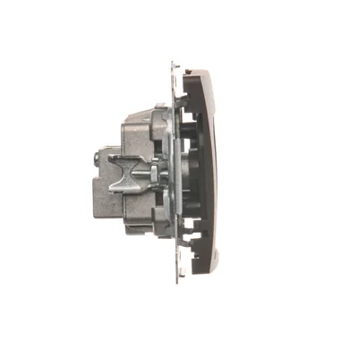 SIMON BASIC Gniazdo antenowe R-TV-SAT przelotowe (moduł) czekoladowe