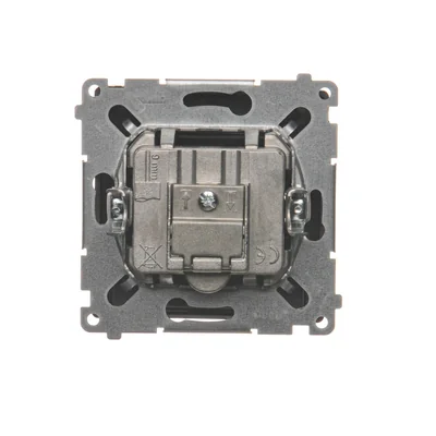 SIMON BASIC Gniazdo antenowe R-TV-SAT przelotowe (moduł) czekoladowe