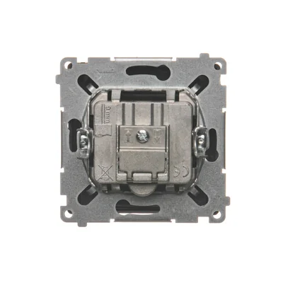 SIMON BASIC Gniazdo antenowe R-TV-SAT przelotowe (moduł) grafit mat