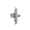 SIMON BASIC Gniazdo antenowe typu „F” + komputerowe RJ45 kategoria 6 srebrny mat metalizowany