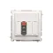 SIMON BASIC Gniazdo głośnikowe 1-krotne z polem opisowym biały
