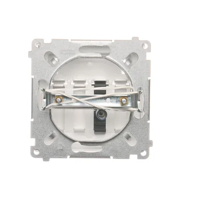 SIMON BASIC Gniazdo głośnikowe 1-krotne z polem opisowym biały