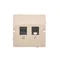 SIMON BASIC Gniazdo komputerowe RJ45 kategoria 5e + telefoniczne RJ11 (moduł) beżowy