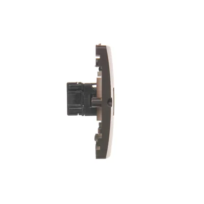SIMON BASIC Gniazdo komputerowe RJ45 kategoria 5e + telefoniczne RJ11 (moduł) czekoladowy mat metalizowany