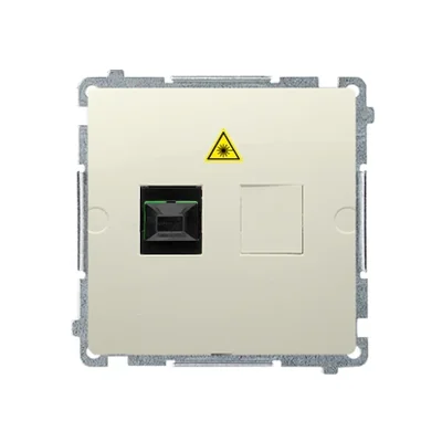 SIMON BASIC Gniazdo światłowodowe / optyczne pojedyncze SC/APC beż